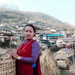 Gurung culture dress girl